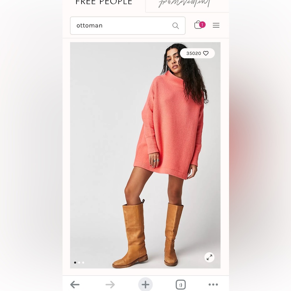 Free People Ottoman Slouchy Tunic Medium